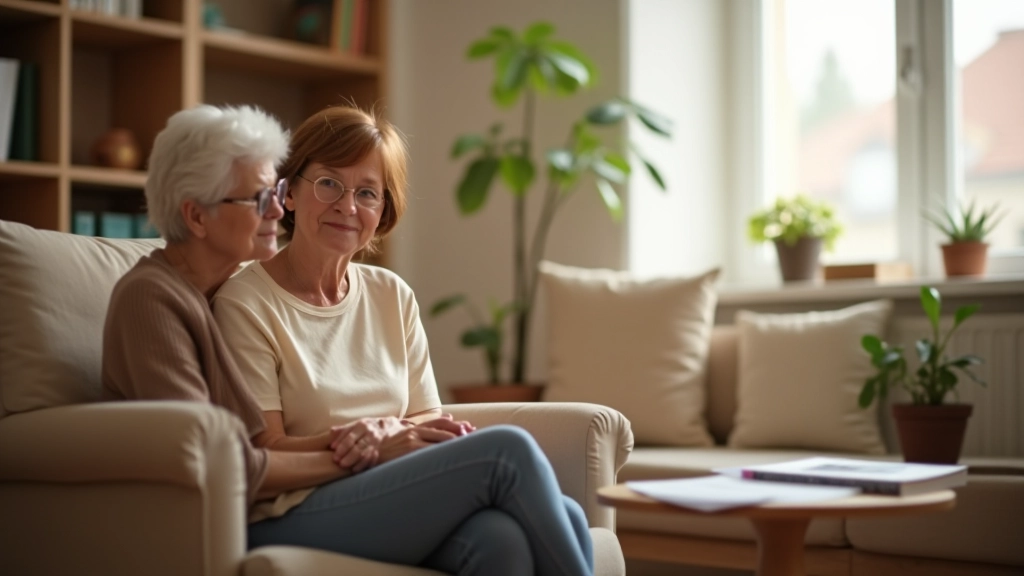 Organized home interior with comfortable seating and personal items